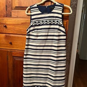 Adorable navy and white J.Crew summer shift dress, size 6